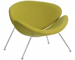Кресло дизайнерское DOBRIN DOBRIN EMILY Светло-зеленая ткань AF3