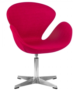 Кресло дизайнерское DOBRIN DOBRIN SWAN Бордо ткань AF5